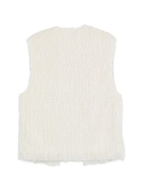 Alysi fringed gilet - Neutrals - zdjęcie produktu nr 2