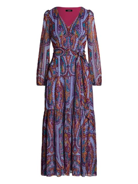 Lauren Ralph Lauren V-neck paisley-pattern midi dress - Purple - zdjęcie produktu nr 1