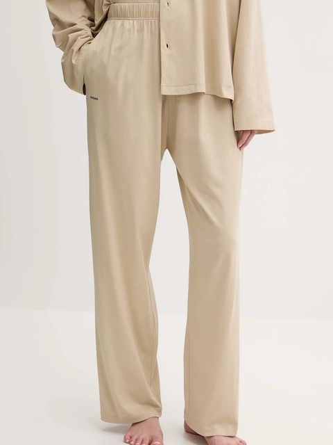 Pangaia piżama bawełniana damska kolor beżowy bawełniana 10002462 - zdjęcie produktu nr 2