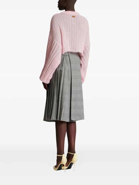 Balmain ribbed long-sleeve sweater - Pink