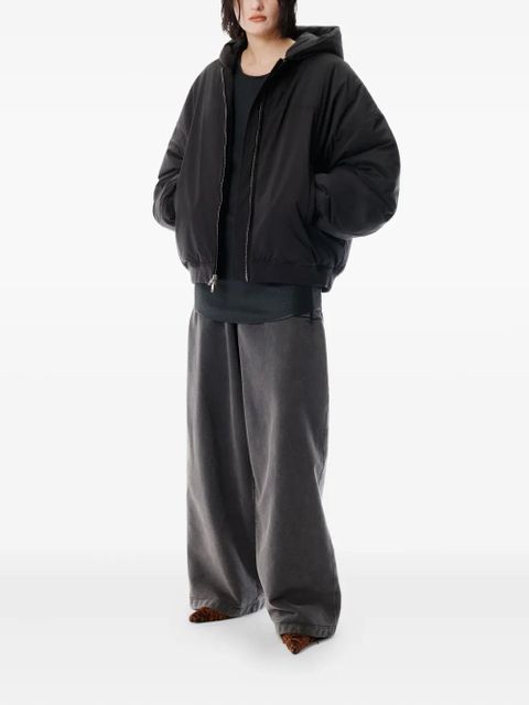 Alexander Wang hooded puffer jacket - Black