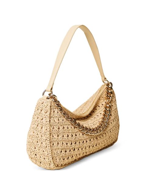TWINSET woven chain-detail shoulder bag - Neutrals