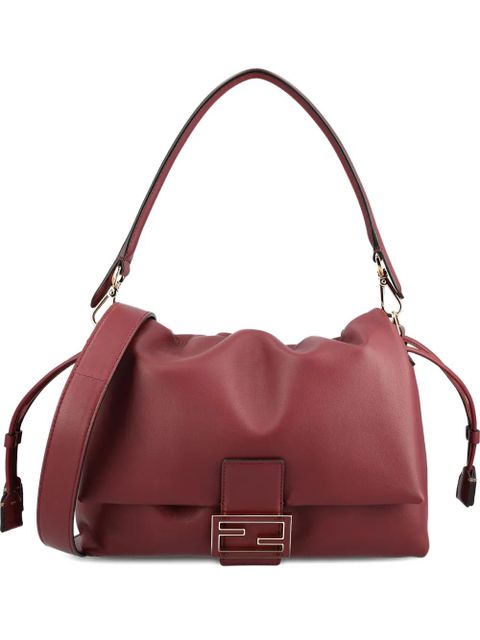 FENDI medium Mamma Baguette leather shoulder bag - Red - zdjęcie produktu nr 1