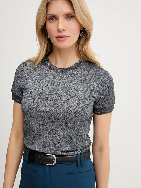 Patrizia Pepe t-shirt kolor szary 8K0278 K128