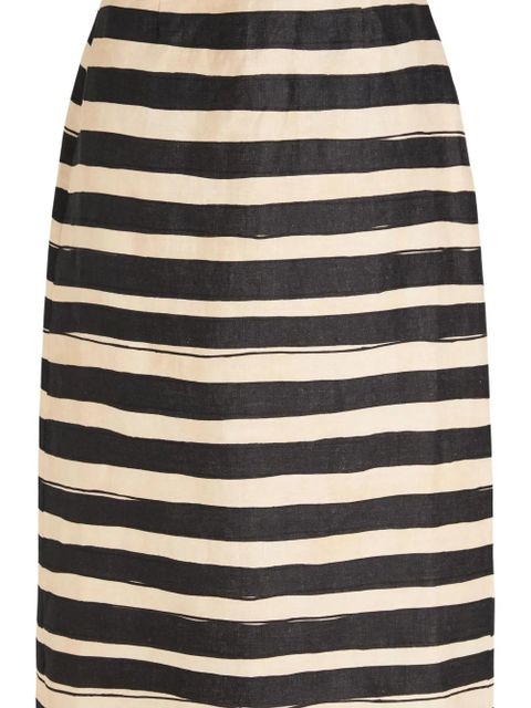 ZIMMERMANN Rebellion striped midi skirt - Black - zdjęcie produktu nr 2