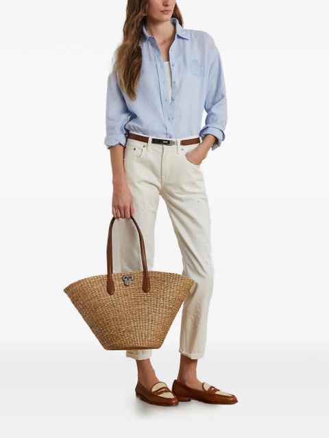 Lauren Ralph Lauren embroidered-logo shirt - Blue - zdjęcie produktu nr 2