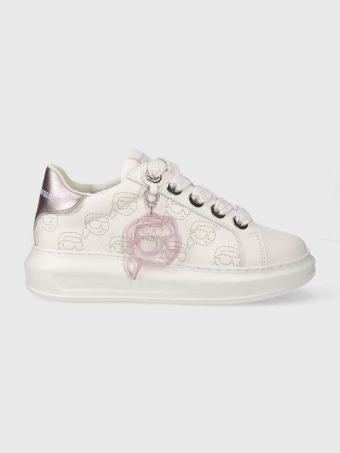 Karl Lagerfeld sneakersy skórzane KAPRI NFT kolor biały KL62522 - zdjęcie produktu nr 1