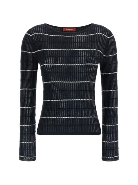 Max Mara Pedone ribbed striped sweater - Blue - zdjęcie produktu nr 1