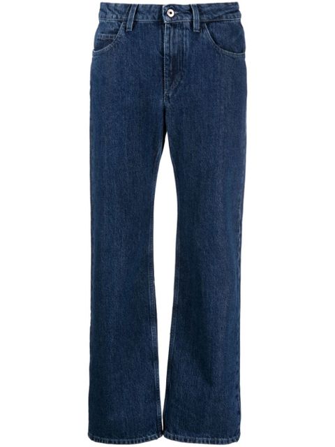 Off-White low-rise cropped straight-leg jeans - Blue - zdjęcie produktu nr 1