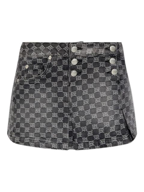 MISBHV buttoned patterned skirt - Black - zdjęcie produktu nr 1