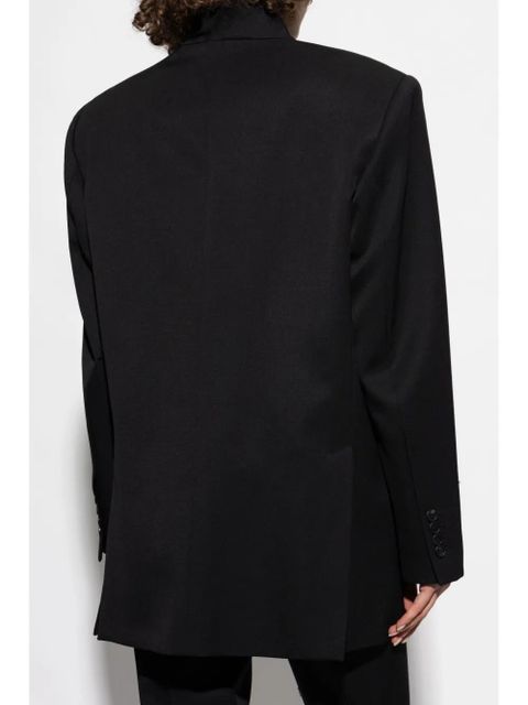 The Attico wool gabardine blazer - Black