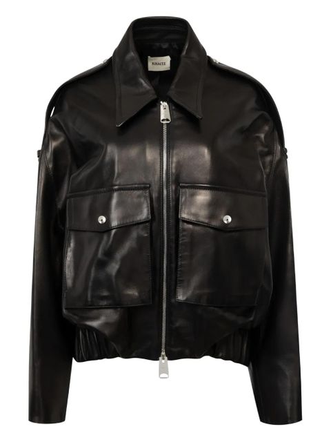 KHAITE Owey leather jacket - Black - zdjęcie produktu nr 1
