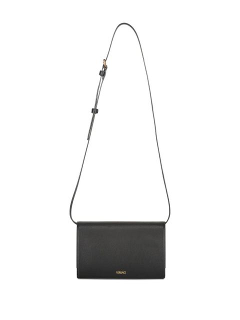 Versace logo leather mini bag - Black