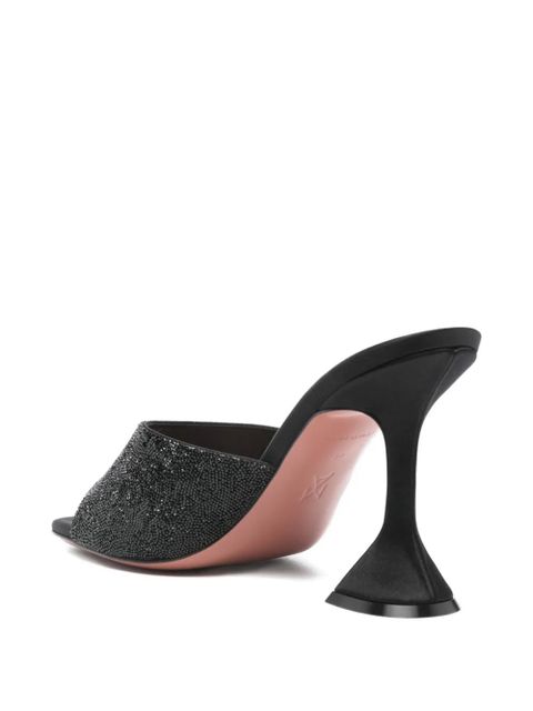 Amina Muaddi 95mm Lupita mules - Black - zdjęcie produktu nr 2
