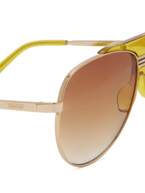 The Attico browline sunglasses - Yellow