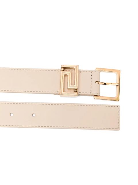 Versace square-buckle leather belt - Neutrals - zdjęcie produktu nr 2