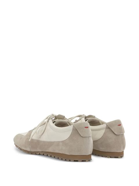 Aeyde Uma panelled suede sneakers - Neutrals