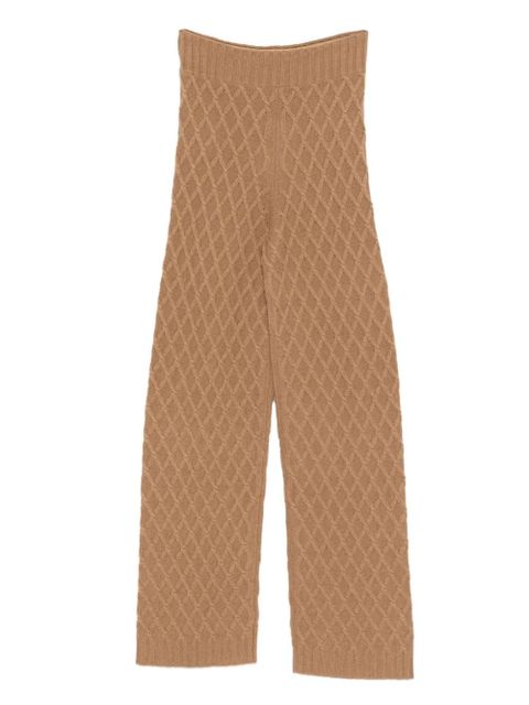 Max Mara high-waist knitted trousers - Brown - zdjęcie produktu nr 1