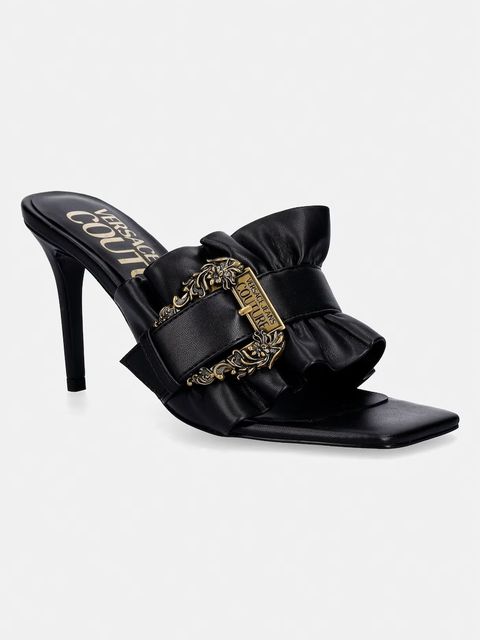 Versace Jeans Couture klapki na wysokim obcasie damskie - zdjęcie produktu nr 1