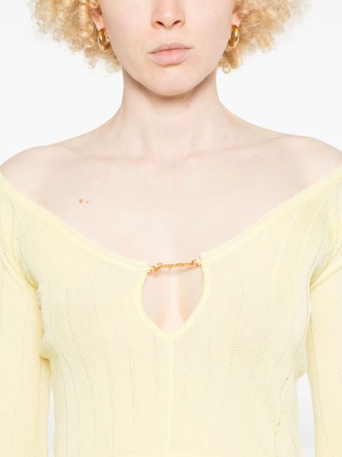 Jacquemus Le sommet Pralù top - Yellow