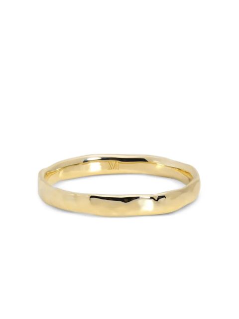 Monica Vinader hammered thin band ring - Gold - zdjęcie produktu nr 1