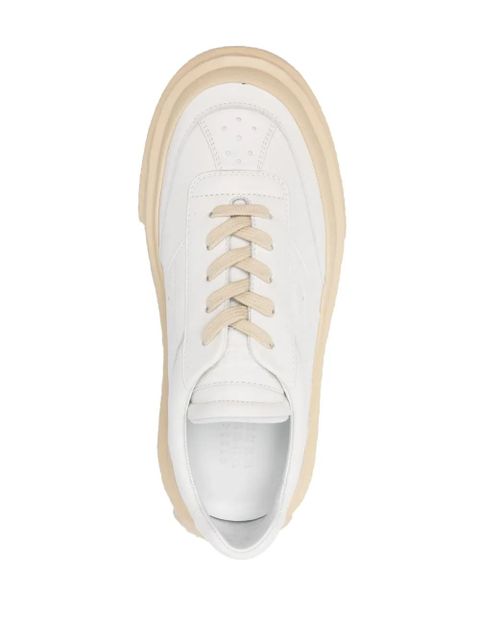 MM6 Maison Margiela contrasting-platform sneakers - White