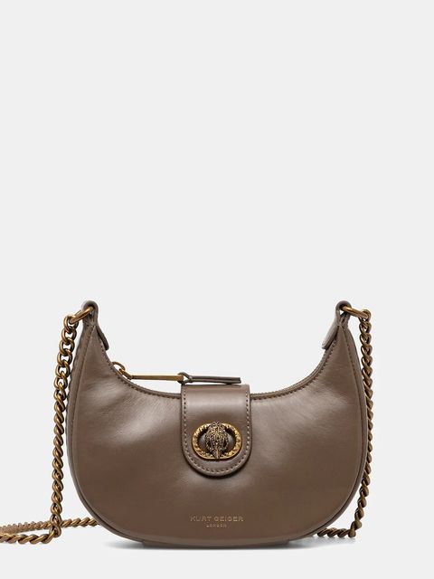 Kurt Geiger London torebka skórzana kolor brązowy 4020137109 - zdjęcie produktu nr 1