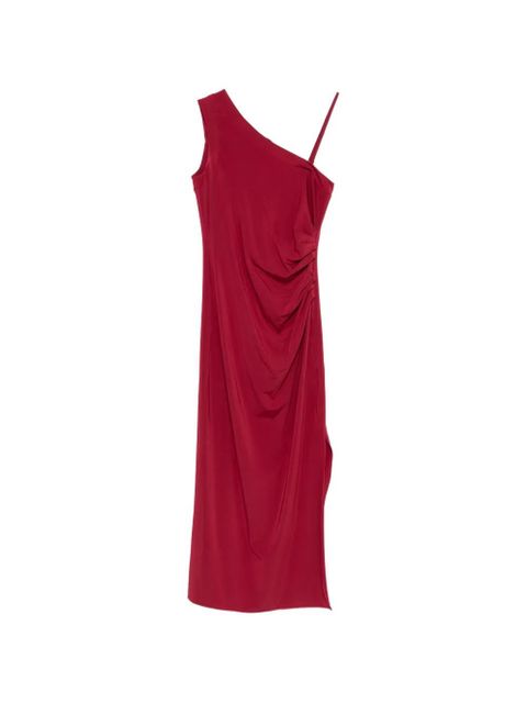 Max Mara asymmetric draped midi dress - Red - zdjęcie produktu nr 1