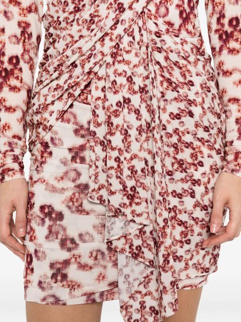 ISABEL MARANT Georgia printed mini dress - Pink