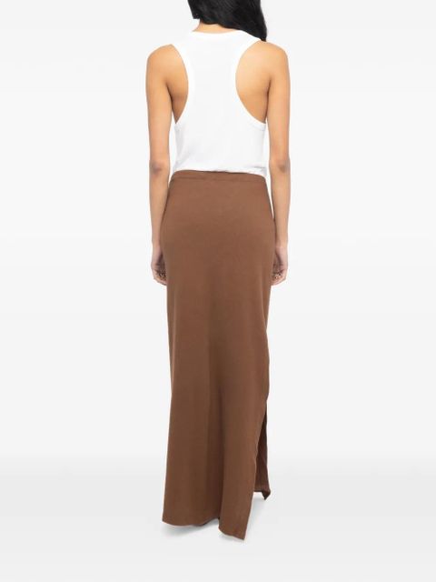 Zadig&Voltaire side slit lace-up skirt - Brown