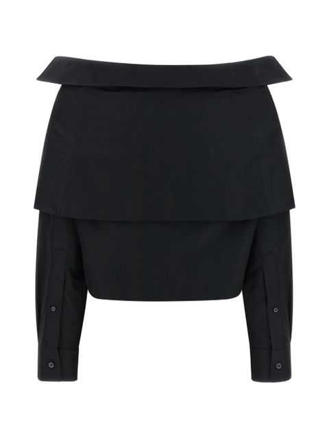 Balenciaga off-shoulder shirt - Black - zdjęcie produktu nr 2