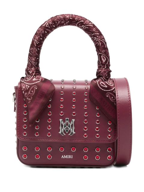 AMIRI micro MA Stud tote bag - Red