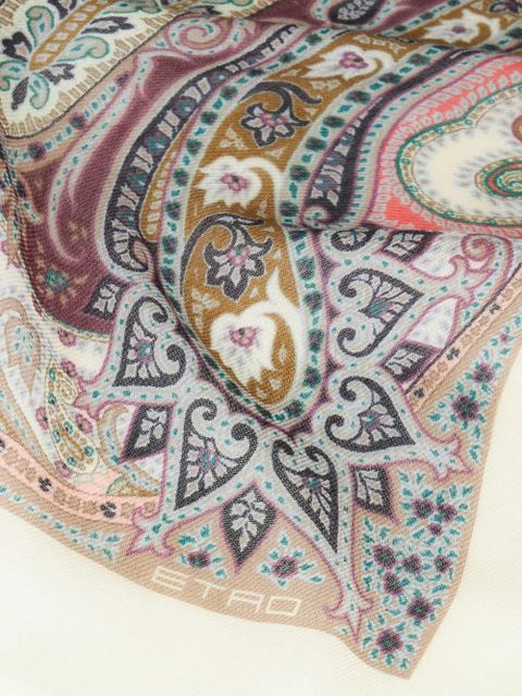 ETRO paisley-print cashmere scarf - Neutrals - zdjęcie produktu nr 2