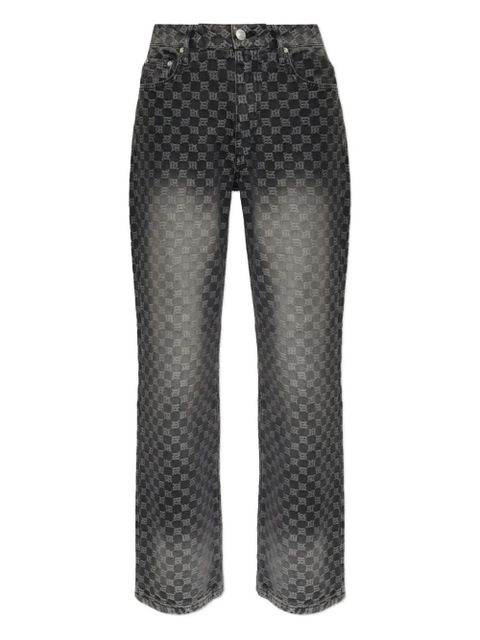 MISBHV monogram-check jeans - Black - zdjęcie produktu nr 1