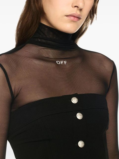 Off-White corset-style top - Black