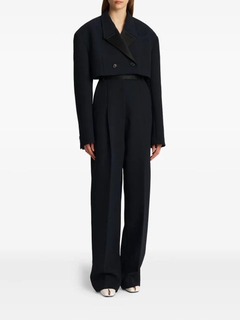 KHAITE Cullen pleated trousers - Blue - zdjęcie produktu nr 2