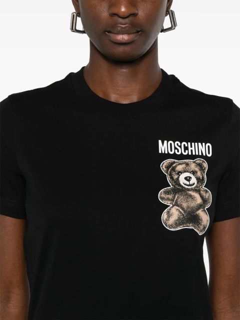 Moschino Leo Teddy-print T-shirt - Black