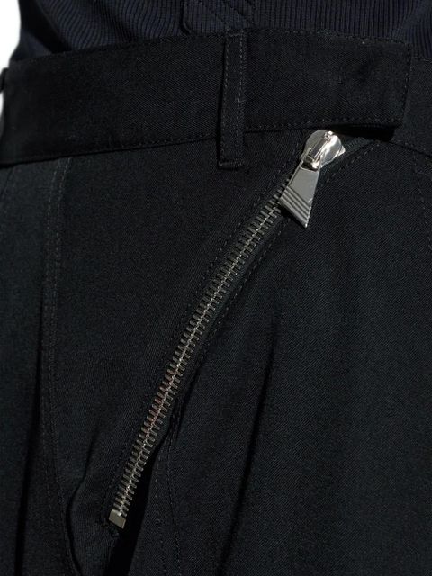 The Attico zip-detail trousers - Black