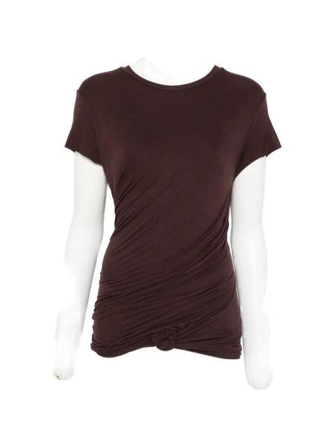 Magda Butrym knotted T-shirt - Brown - zdjęcie produktu nr 1