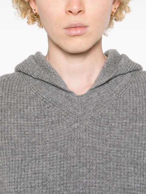 Victoria Beckham hooded wool jumper - Grey