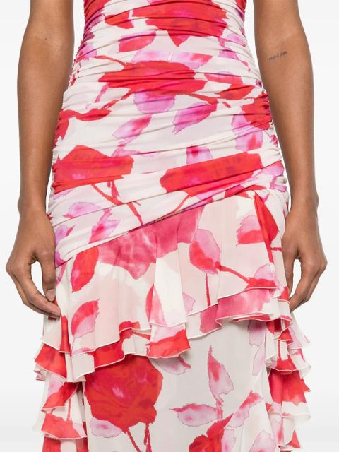 Blumarine printed maxi dress - Neutrals