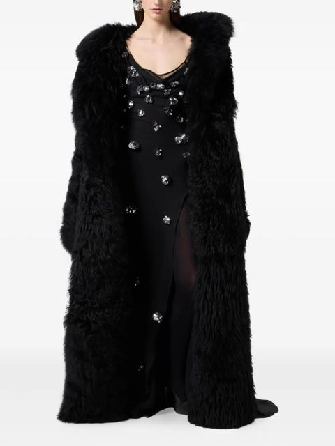 Blumarine scattered-embellishments maxi dress - Black