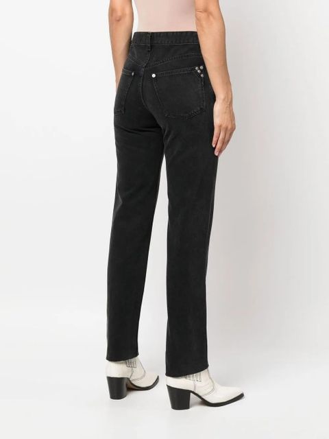 MARANT ÉTOILE Vendelia straight-leg jeans - Black
