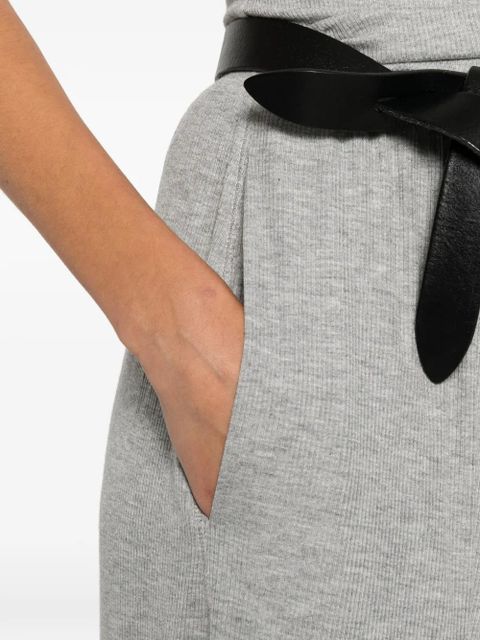 Nanushka Zoela ribbed barrel-leg trousers - Grey