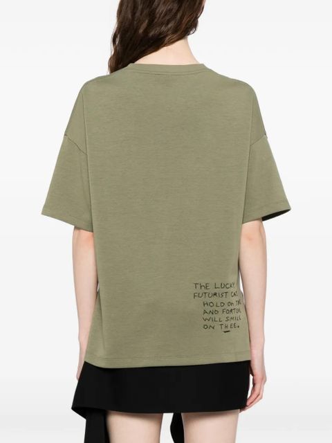LOEWE logo-embroidered T-shirt - Green