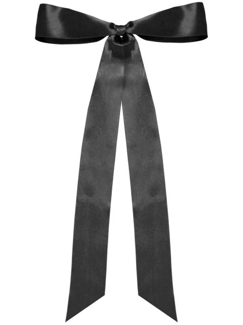 Jennifer Behr Darla silk bow hair clip - Black - zdjęcie produktu nr 1