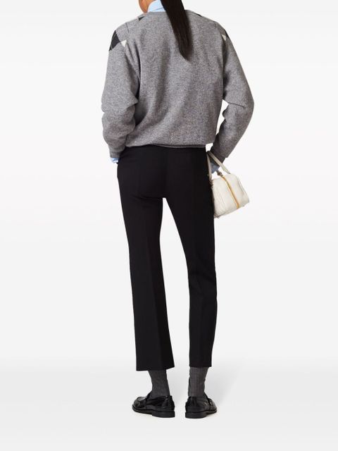 Miu Miu Grain de poudre cropped trousers - Black - zdjęcie produktu nr 2