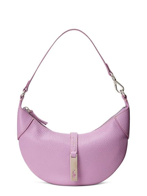 Polo Ralph Lauren torebka skórzana kolor fioletowy 428929940 - zdjęcie produktu nr 1