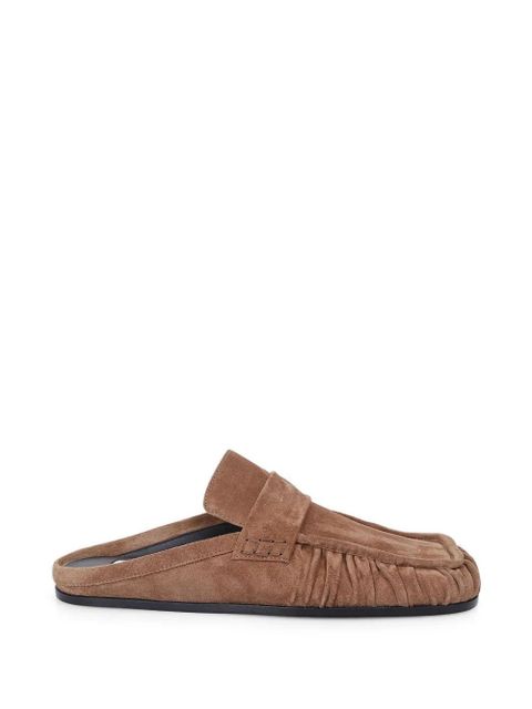 Jil Sander Sabot suede mules - Brown - zdjęcie produktu nr 1