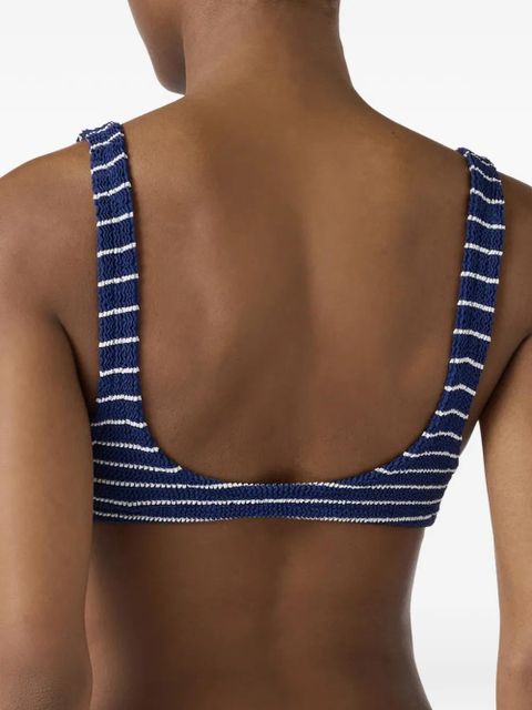 MC2 Saint Barth Naima Elise striped bikini top - Blue
